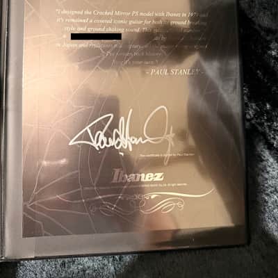 Ibanez PS3CM Paul Stanley Signature Black Cracked Mirror Iceman image 15
