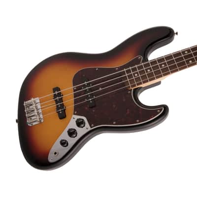 Fender Japan Traditional II 60s Jazz Bass Left-Handed Guitar, RW FB, 3-Tone Sunburst image 3