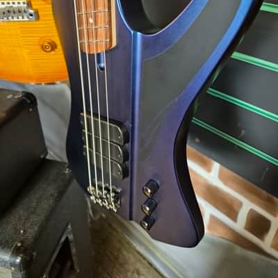 Dingwall D-Roc Standard Matte Blue-To-Purple Colorshift Multi-Scale Electric Bass image 7