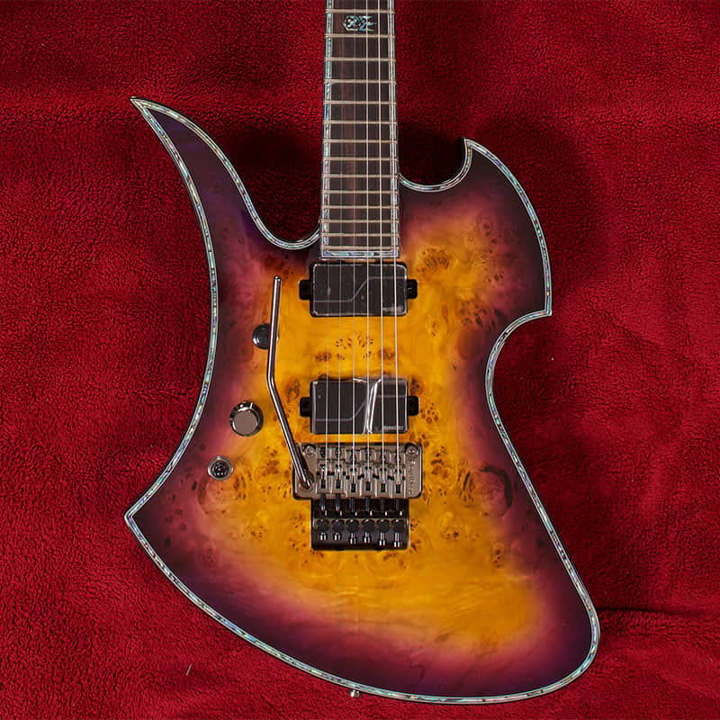 B.C. Rich Mockingbird Extreme Exotic with Floyd Rose Left Hand EXMGFRPHLH 2020 Purple Haze image 1