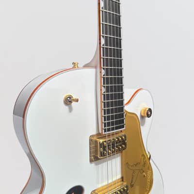 Gretsch G6136T White Falcon Hollow Body Bigsby MIJ Electric Guitar - White image 6