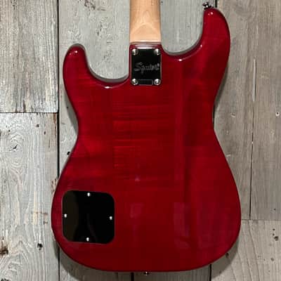New Squier Paranormal Strat-O-Sonic - Crimson Red Transparent, Support A Brick and Mortar Store, Shop Here! image 9