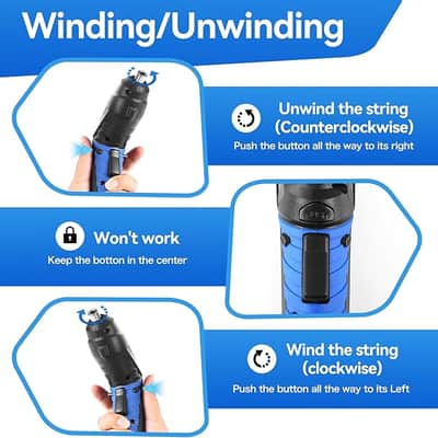 200RPM Electric String Winder,Rechargeable Automatic Guitar Winding Tuner for Stringed Instrument,Guitar Tool Set with LED Light,String Cutter,Bridge Pin Puller,10 Screwdriver Bits,6 Guitar Picks image 3