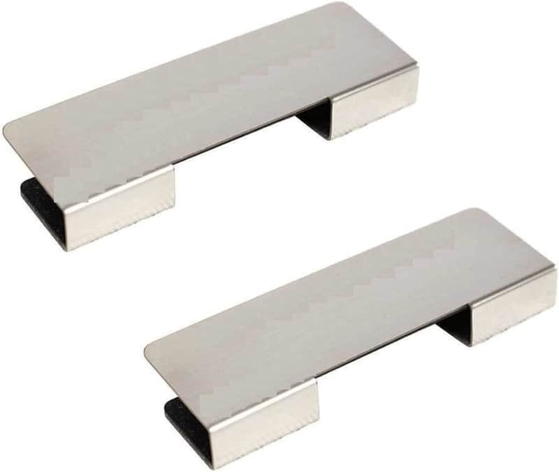 2Pack Metal Hoop Protector for Wood Bass Drum Hoops 100mm x 30mm image 1