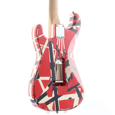 EVH Striped Series Frankenstein Frankie Red/White/Black Stripes Relic [EVH2003568] (09/18) image 9