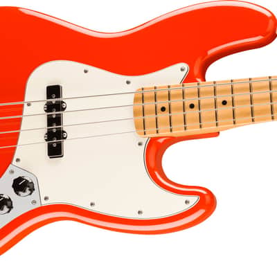Fender Player II Jazz Bass, Maple Fingerboard, Coral Red image 3