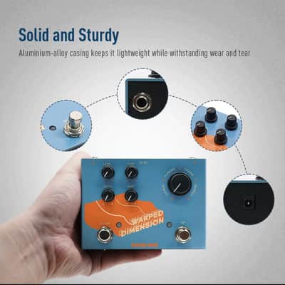 SONICAKE Warped Dimension Digital Modulation Guitar Effects Pedal 4 Modes Pedals image 5