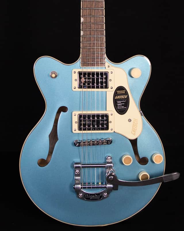 Gretsch G2655T Streamliner Center Block Jr. Double-Cut with Bigsby, Laurel FB, Arctic Blue image 1