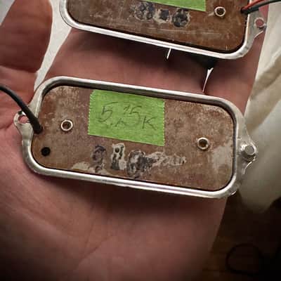 Vintage Kay Zippo/Pancake Pickup Set, Mid 60’s - Silver Pickups image 2