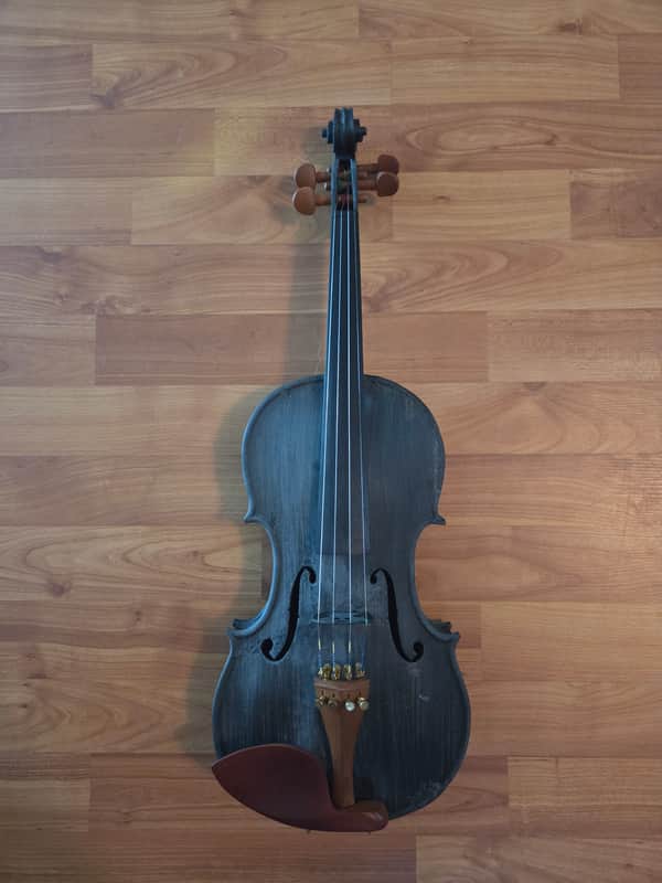 3D Printed Fiddle Violin 4/4 - Black image 1