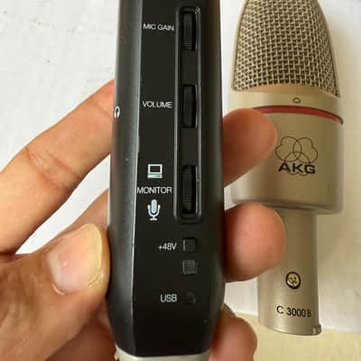 AKG C3000B Condenser Microphone + Shure X2u USB Interface, worldwide shipping image 2