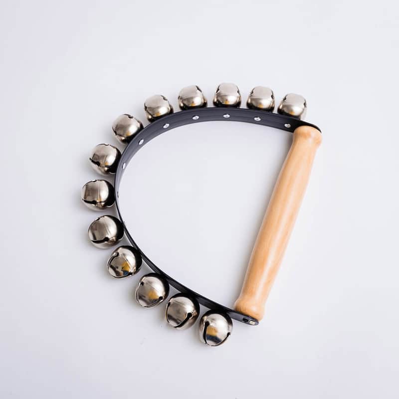 Trophy Curved Hand Held Sleigh Bells – 9 Bells image 1