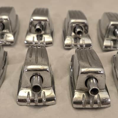 Eight Classic Ludwig Lugs 70s-80s w/ Mounting Screws image 3
