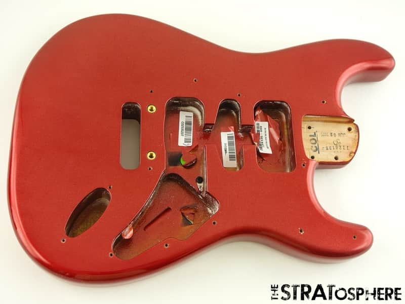 Fender American Ultra II Stratocaster Strat BODY, USA Guitar Alder Sinister Red image 1