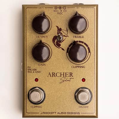 New J. Rockett Audio Designs Archer Select Overdrive/Boost Guitar Effects Pedal image 1