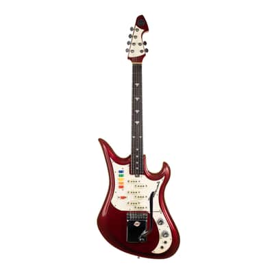 Vintage Teisco Spectrum 5 Red 1960s image 4