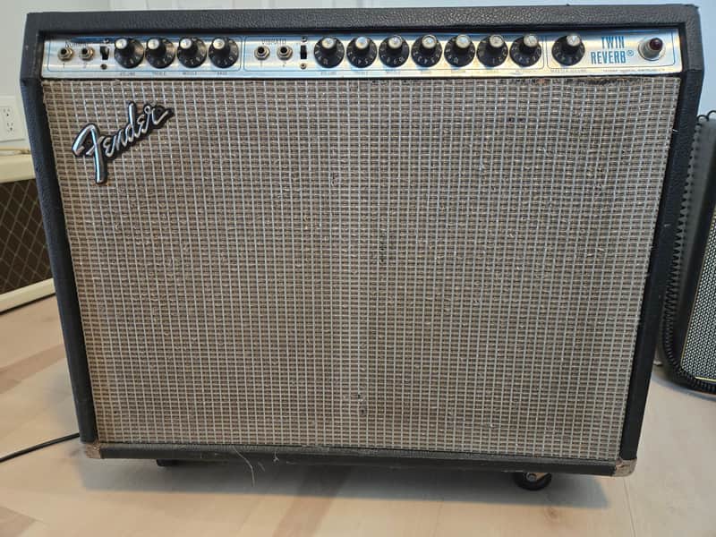 1977 Fender Twin Reverb 2-Channel 135-Watt 2x12" Guitar Combo (1977 - 1981 era) - Silverface image 1