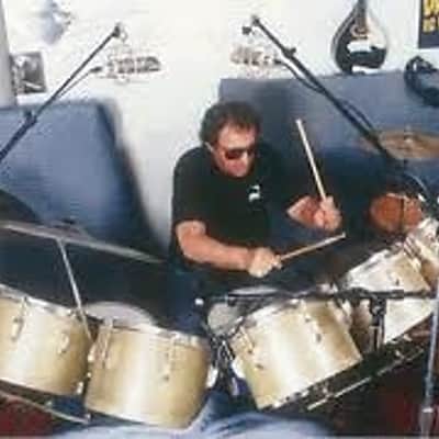 Ludwig, Blaemere Fiberglass, Custom 1969 Blue Sparkle, Beige image 19