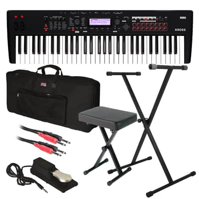 Korg Kross 2 61 Music Workstation - Matte Black STAGE RIG