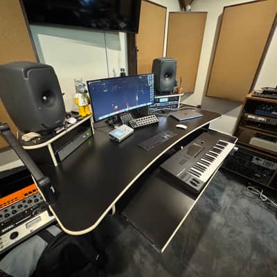 RAB Audio ProRak 88 Music Production Desk 2021 - Black with Almond Trim image 3