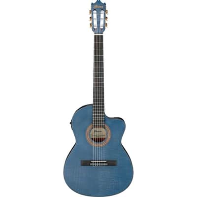 Ibanez GA5FMTCEOB Open Pore Classical Acoustic Electric Guitar - Berry image 6