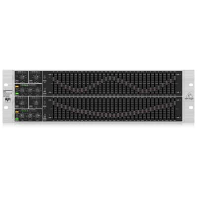 Behringer Behringer ULTRAGRAPH PRO FBQ6200HD HD Dual Channel 31-Band Stereo Graphic Equalizer with FBQ Feedback Detection System, Limiters and Pink-Noise Generator - with 2X 15' 8mm XLR Microphone Cable image 4