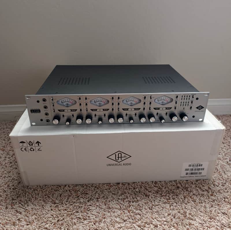 Universal Audio 4-710d 4-Channel Microphone Preamp 2010 - Present - SIlver 4710 image 1