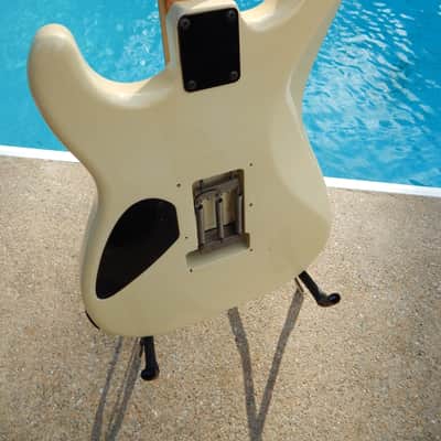 ESP M-2 Craft House 1984 White Banana Headstock image 6