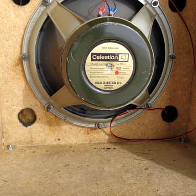 Vintage custom  15" + 18" guitar cabinet loaded with Celestion G18 C + Cerwin Vega 15" speakers image 15