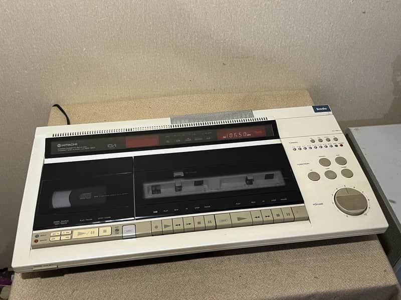 Hitachi MX-W01 Rare Vintage CD Receiver Double Cassette Deck Working Warranty image 1