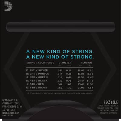 NYXL1152 11/52 Medium Top / Heavy Bottom D'Addario image 3