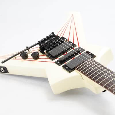 Westone Dynasty Flying V Pinstripe MIJ Guitar w/ EMG Pickups & Case #46450 image 9