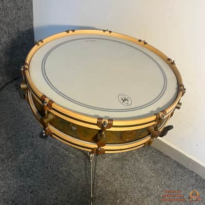 A&F 18x4 Raw Brass Gunshot Snare image 3