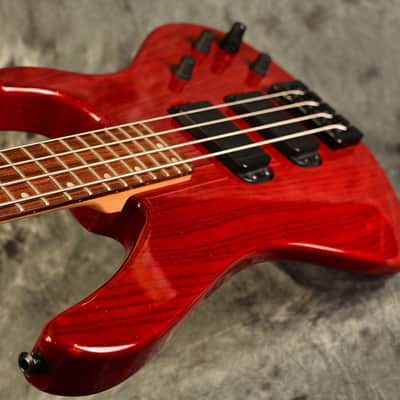 Washburn Bantam XB-900 Bass USA Grover Jackson Pro Model Cherry Ash w Bartolini Pickups & Hard Case image 6