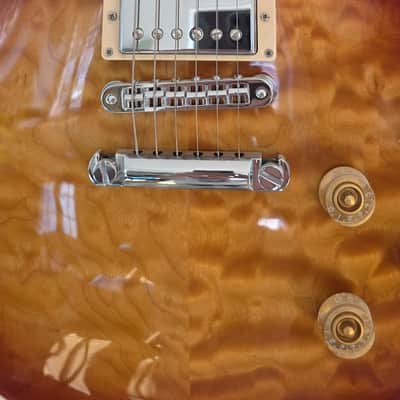 Gibson Les Paul Standard Premium HB Quilt Heritage Cherry Sunburst Perimeter 120th Anniversary (2014) - Cherry Sunburst Perimeter image 2