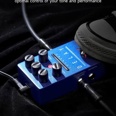 FLAMMA FS03 Electric Guitar Delay Effects Pedal with Looper Stereo Digital Sound 6 Delay Effects Storable Preset Tap Tempo Trail On True Bypass for Pedal Boards image 5
