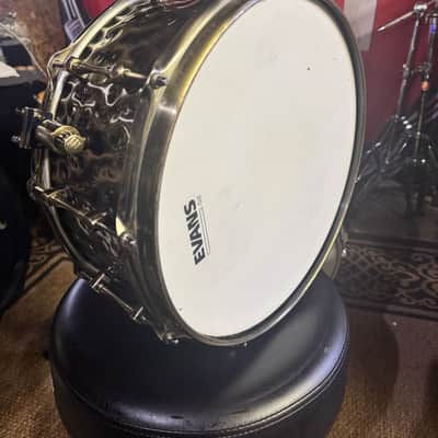 Mapex Black Panther Sledgehammer 14x6.5" Brass Snare Drum with Brass Hardware 2010s - Hammered Antique Brass image 4