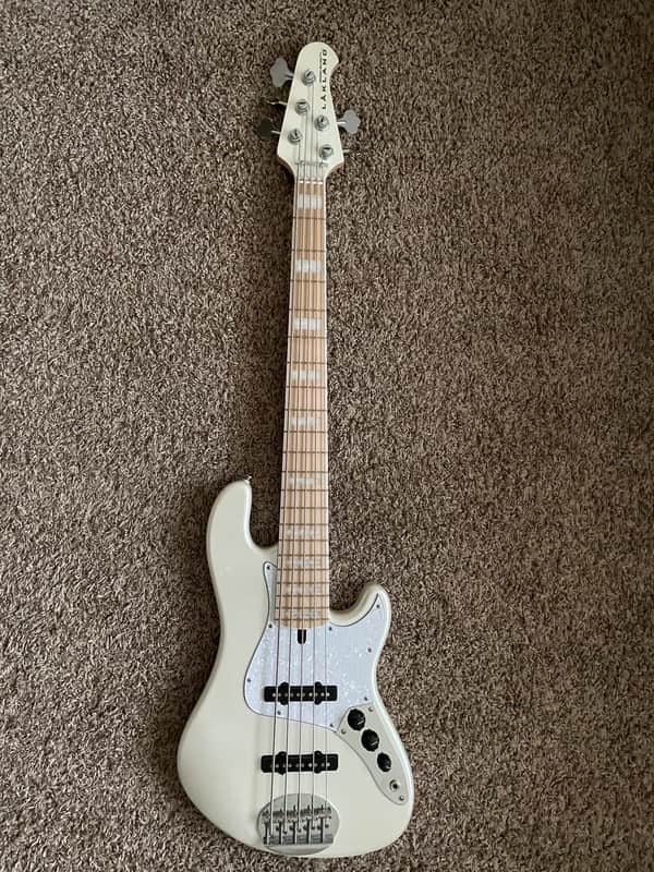 2025 Lakland Skyline DJ-5 Darryl Jones Bass / 5-String / Maple Fretboard / Olympic White Pearl image 1
