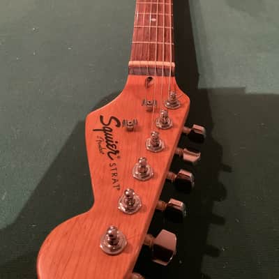 Fender Squire Stratocaster upgraded bridge/pickups comes with custom padded gig bag and strap image 10