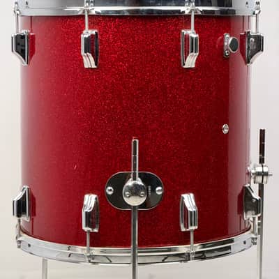 Rogers 22/13/16/5x14" VIDEO 60's Dayton-Era Holiday "Cozy Cole" Drum Set - Red Sparkle imagen 20