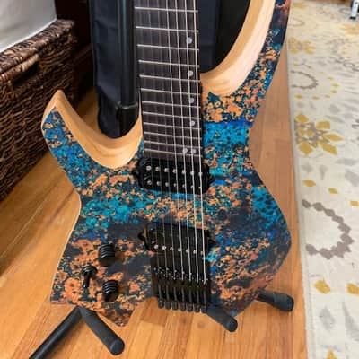 Ormsby Goliath GTR 7 String Left Hand Run 4 Blue Copper image 2