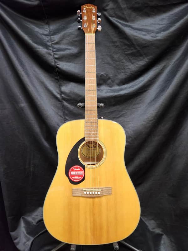Fender CD-60S Left Hand, Walnut Fingerboard, Natural image 1