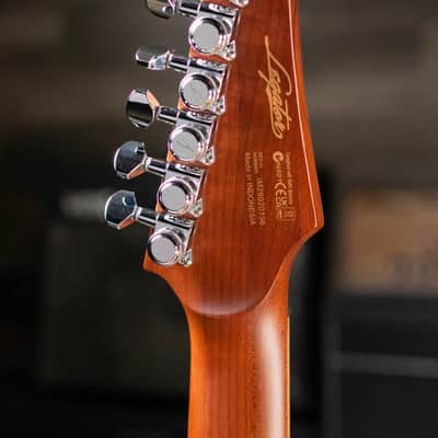 Legator N7FOD Ninja Multiscale Electric Guitar - Arctic Blue with Gig Bag image 6