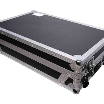 ProX XS-DDJFLX10 WLT Flight Style Road Case Pioneer DDJ-GRV6 or DDJ-FLX10 DJ Controller with Laptop Shelf image 5