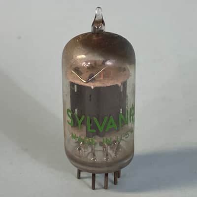 1950s Sylvania 12AU7A ECC82 Vintage Halo Getter Preamp Tube! T202 image 1
