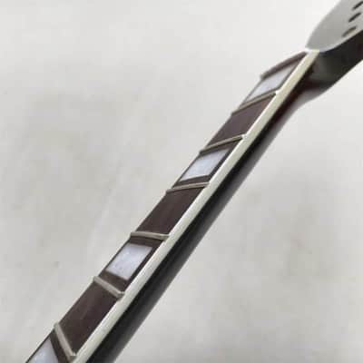 Black Reversed Head Guitar Tele Style Maple Wood Neck, 22 Frets Fingerboard image 3