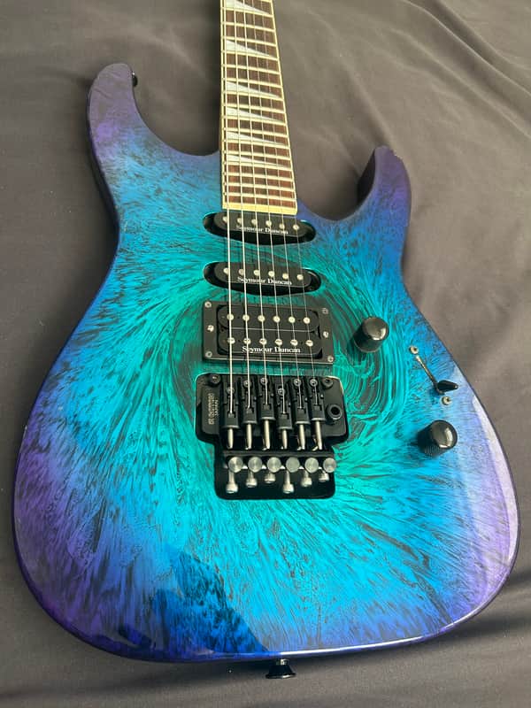 Jackson DK2 Dinky MIJ 2008 - Eerie Dess Swirl w/ Upgraded Tremolo image 1