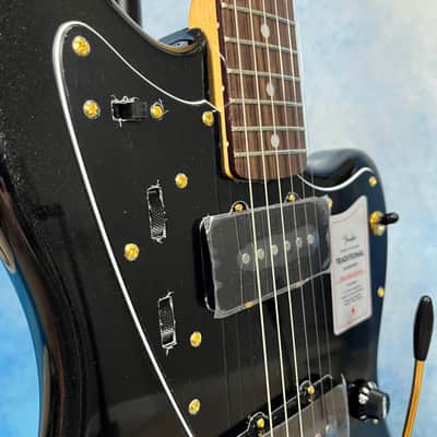 2025 Fender Japan Traditional Collection '60s Jazzmaster – Black Pearl / Gold, Matching Headstock, MIJ image 7