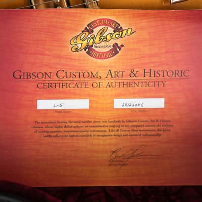 Gibson L-5 CES Custom Art Historic Masterlabel Hutchins 2005 image 24