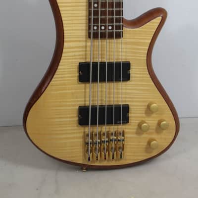 Schecter Stiletto Custom-5 Active 5-String Bass - Natural Satin image 2